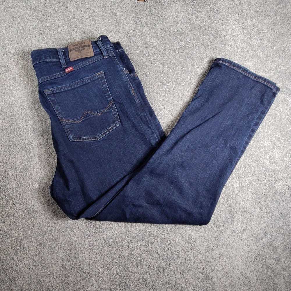 Wrangler‎ Mens Jeans Denim Bootcut Regular Size 40x30 Blue Medium Washed